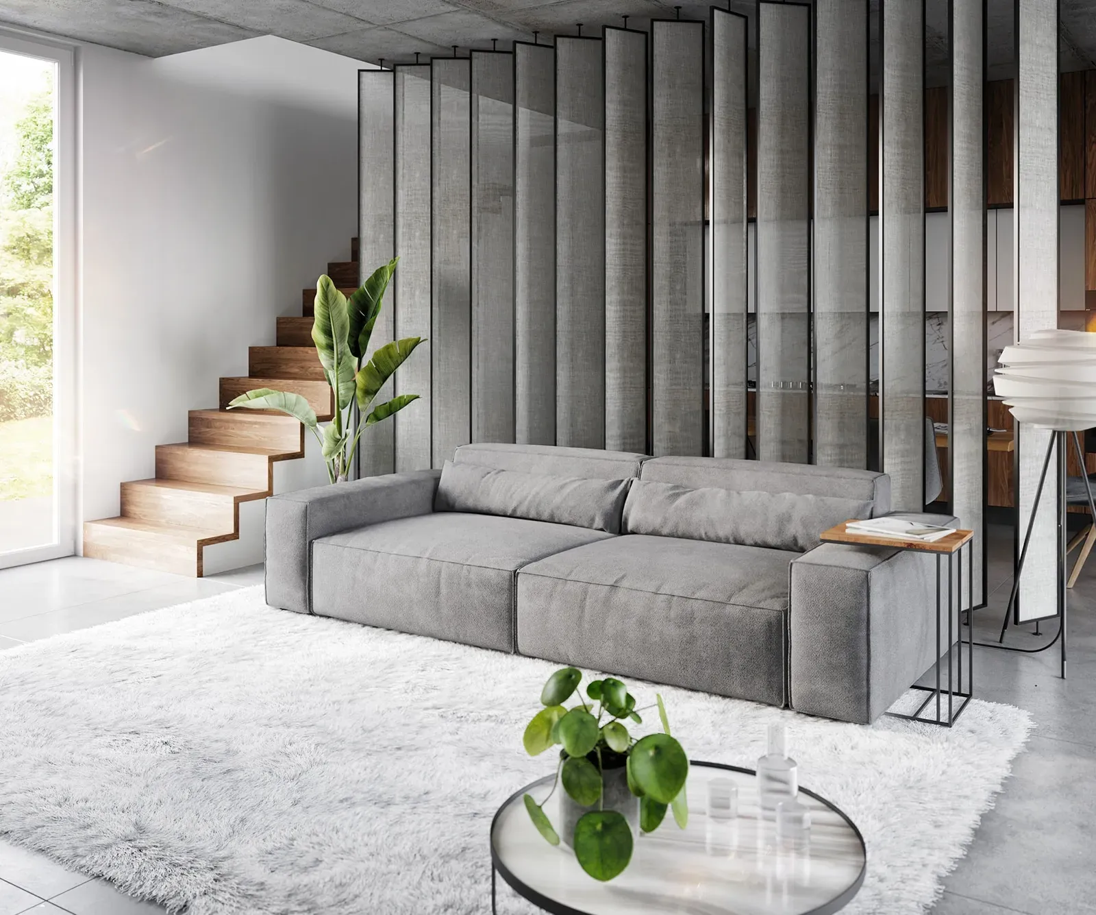 DELIFE Grand Canapé Sirpio XL 270x130 cm Microfibre Taupe, Grands canapés