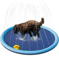 Hundepool Faltbarer Sprinkler Matte Wasserspielmatte Verdickt Hundeplanschbecken