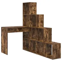 vidaXL Eck-Schreibtisch Geräucherte Eiche 101,5 x 149,5 x 149,5 cm