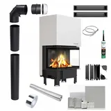 Kamineinsatz KRATKI REGNOR 8kW ∅200 Schwarz Montagezubehör - Schwarz
