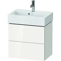 Duravit L-Cube Waschtischunterbau wandhängend Compact, 2 Schubkästen, Breite: 584mm,