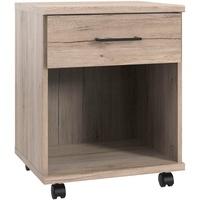 WIMEX Rollcontainer »Home Desk«, mit 1 Schublade, 46cm breit, 58cm hoch, braun