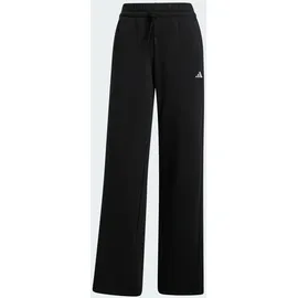 adidas Essentials Small Logo Feel Cozy Open Hem Joggers Black / White XS