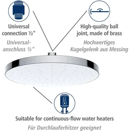 Wenko Regenduschkopf Automatic Cleaning 22.5 x 22.5 cm Chrom