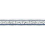 A.S. Création Bordüre Only Borders Borte 5,00 m x 0,10 m blau grau weiß Made in Germany 681645 6816-45