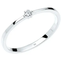 Elli DIAMONDS Ring Verlobungsring Diamant 925 Silber (0.015 ct.) 58 Damen 