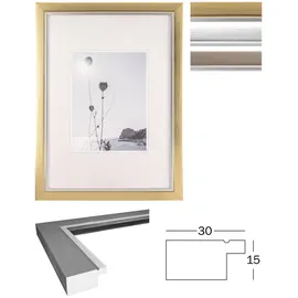 WALTHER+ DESIGN Bilderrahmen Modern Gold 21x29,7 cm 2er Set