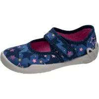 Fischer Markenschuh Kinder-Klett-Hausschuh Blau 25