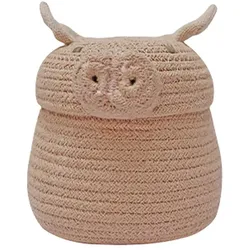 Lorena Canals - Spiel- und Aufbewahrungskorb, mini Peggy the Pig, rosa