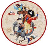 CAPT'N SHARKY Capt`n Sharky Kinderteppich »SH-302«, rund, 2 mm Höhe, Spielteppich, Kinderzimmer beige Ø cm 1 St.