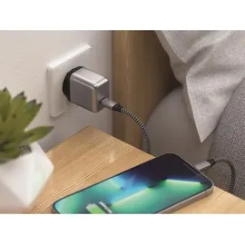 Satechi 30W USB-C GaN Wandladegerät - Schwarz/Silber