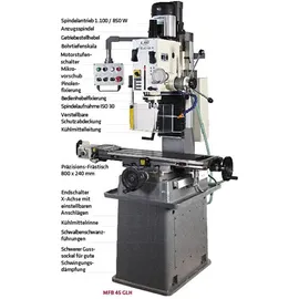 ELMAG Getriebe Fräs- und Bohrmaschine Modell MFB 45 GLH