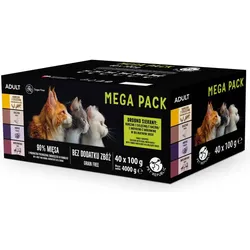 Pet Republic Nassfutter für Katzen Stücke in delikaten Sauce 40x100g