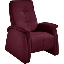 exxpo - sofa fashion Sessel »Tivoli«, (Set), mit Relaxfunktion und 2 Armlehnen, rot