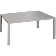 Mendler HWC-N40 Bistrotisch 140 x 80 x 72 cm hellgrau