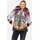 Cipo & Baxx Damen, Jacke Steppjacke Winterjacke Allover-Print, WM130 Ecru S - S