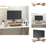 Vidaxl - Monitorständer 60x27x14 cm Massivholz Kiefer - Monitorständer - Holzmöbel - Laptoptisch - Schreibtischorganisator - Kiefernholzmöbel