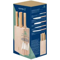 Opinel Parallele Bread Messerblock mit 5 Messern, Messerblock aus