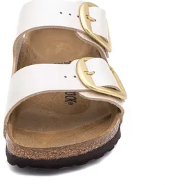 Birkenstock Arizona Big Buckle Birko-Flor graceful pearl white 38