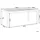 Beliani Gartentisch 220 x 100 x 74 cm Hellbraun/Silber