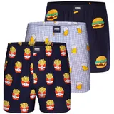Happy Shorts 3-Pack Boxershorts Motivprint 1er Pack