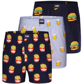 Happy Shorts 3-Pack Boxershorts Motivprint 1er Pack