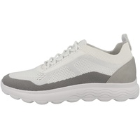 GEOX Herren Spherica U Sneakers, White Light Grey, 41 EU Schmal