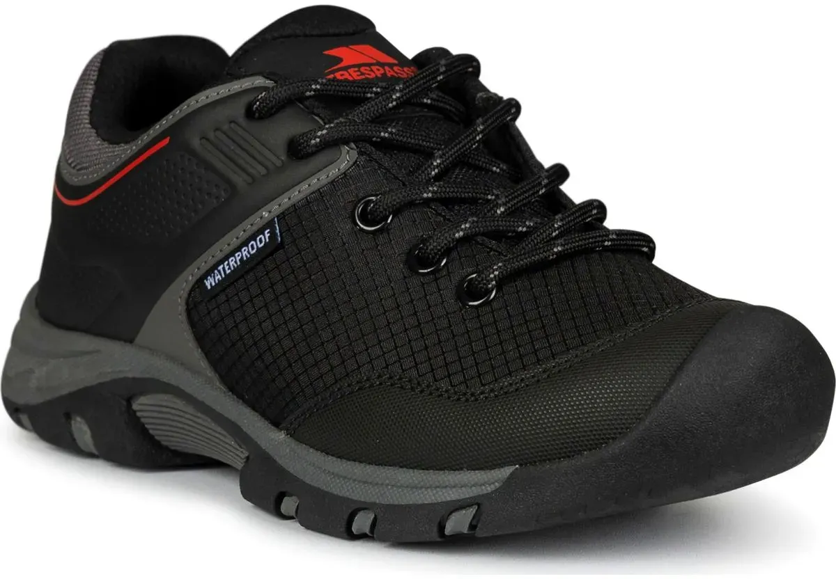 Trespass Bevin - Unisex Waterproof Shoe black / red (BWR) 38