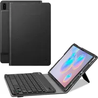 Fintie Tastatur Hülle für Samsung Galaxy Tab S6 26,7 cm (Modell SM-T860 Wi-Fi, SM-T865 LTE) Folio Stand Cover Abnehmbare Wireless Bluetooth Tastatur schwarz