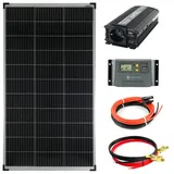Solartronics Komplettset 1x140 Watt Solarmodul 600 Watt Wandler Laderegler Photovoltaik Inselanlage