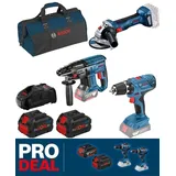 Bosch 18V Profi-Set 3-tlg. GSR+GBH+GWS