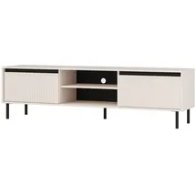 masseno Ostia TV-Lowboard 178,6 cm Beige MDF/Spanplatte/Holzwerkstoff