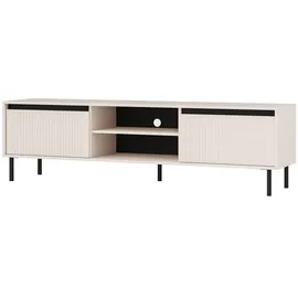 masseno Ostia TV-Lowboard 178,6 cm Beige MDF/Spanplatte/Holzwerkstoff