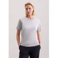 Seidensticker T-Shirt Schwarze Rose, Kurzarm Rundhals Uni XS grau