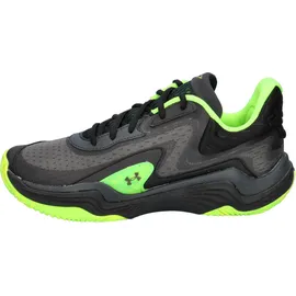 Under Armour Unisex Basketballschuhe Spawn 7 3028461-004 42.5 - Black/HYPER GREEN/Metallic Black - 42.5