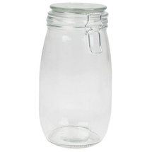 Buri Drahtbügelgläser 6er-Set 1,4L Einmachgläser Einweckglas Vorratsglas Sturzglas