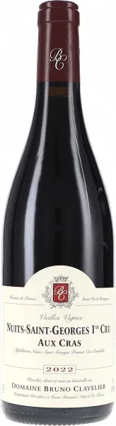 Nuits-Saint-Georges 1er Cru Aux Cras Vieilles Vignes AOC Bruno Clavelier 2022 BIO
