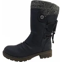 Rieker Stiefel Schwarz, - Gr.: 38
