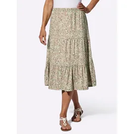 Sieh an! Stufenrock Damen Floral Grün 46