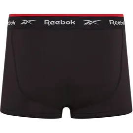 Reebok Trunk REEBOK "REDGRAVE", Herren, Gr. XL (7), schwarz, Obermaterial: 92% Polyester, 8% Elasthan, bedruckt, unifarben, eng, Unterhosen, basic, bequem, atmungsaktiv, mit Logo, breiter Bund