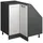 Vicco Rion 75,6 x 81,6 cm Weiß / Anthrazit