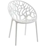 CLP Hope Stapelstuhl 59 x 60 x 80 cm weiß