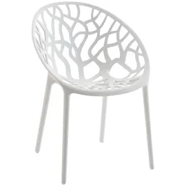 CLP Hope Stapelstuhl 59 x 60 x 80 cm weiß