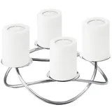 Edzard Adventskranz Alloa (ø 33 cm), Edelstahl hochglanzpoliert, silberfarben