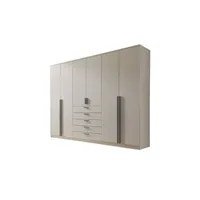 Möbel Kraft Drehtürenschrank 6-türig 270 x 210 x 52 cm Beige