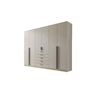 Möbel Kraft Drehtürenschrank 6-türig 270 x 210 x 52 cm Beige