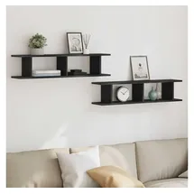 vidaXL Wandregal 90 x 18 x 20 cm Schwarz