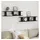 vidaXL Wandregal 90 x 18 x 20 cm Schwarz
