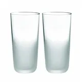 Stelton Frost Glas no. 2, 2 stck. Wassergläser, Edelstahl, Transparent, 12.5 x 6.5 x 13 cm