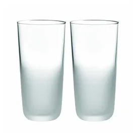 Stelton Frost Glas no. 2, 2 stck. Wassergläser, Edelstahl, Transparent, 12.5 x 6.5 x 13 cm